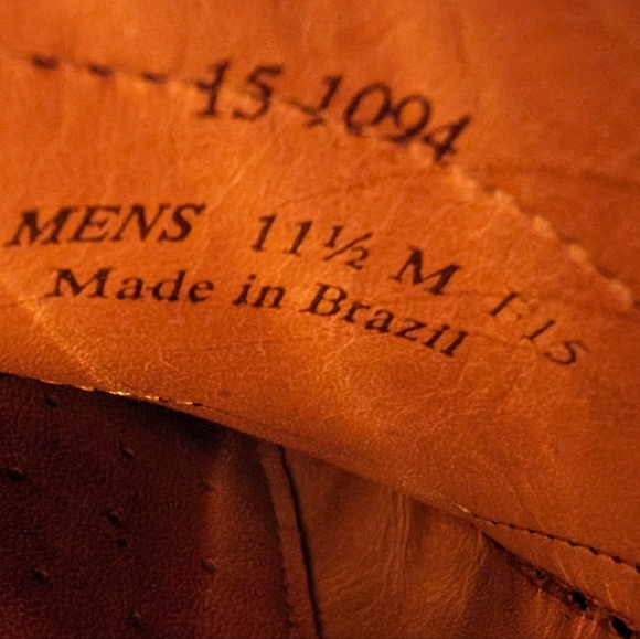 Johnston & Murphy 11.5 vintage tassel toe warm brown leather slip on loafers - Picture 2 of 8